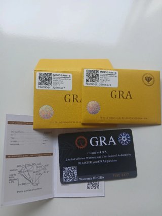 Pendientes Moissanita Plata 925 de 3 ct