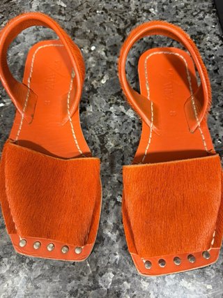 Sandalias Zara Naranja Talla 36