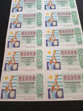 Billete Copa Mundial España 82