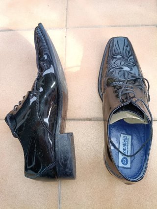 Zapatos de vestir Donatelli negros hechos en Españ