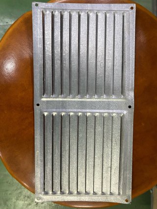 Rejilla de ventilación metálica Doble