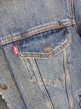 giacca Levi's Sherpa Trucker TypeIII denim blu tgM