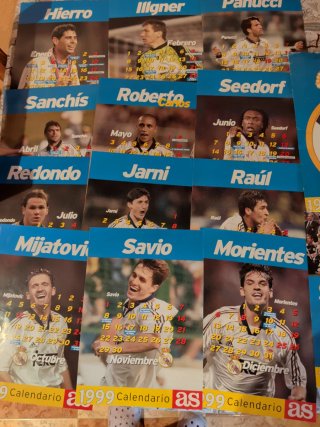 Calendario Real Madrid 1999