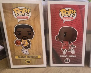 Funko Pop NBA Magic Johnson y Michael Jordan