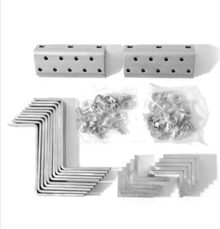 Juego 10 Soportes Montura Panel Solar Acero Inoxid