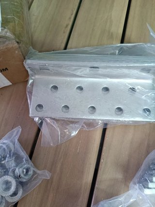 Juego 10 Soportes Montura Panel Solar Acero Inoxid