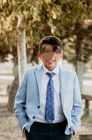 Traje de Comunión Niño Azul Talla 10