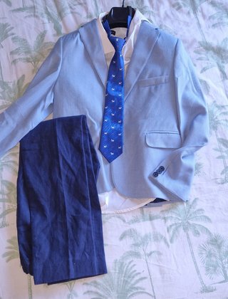 Traje de Comunión Niño Azul Talla 10