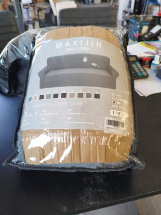 Funda Sofá MAXIJIN Gris Poliéster