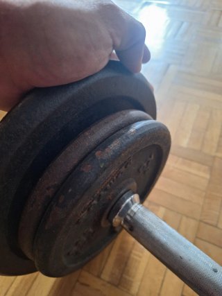 Mancuerna de 18kg con Discos