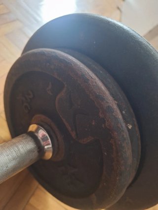 Mancuerna de 18kg con Discos