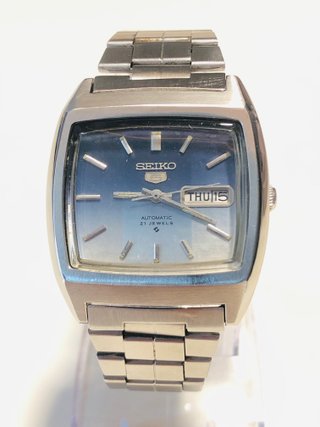 Reloj Seiko 5 TV Screen Azul 1977 6319