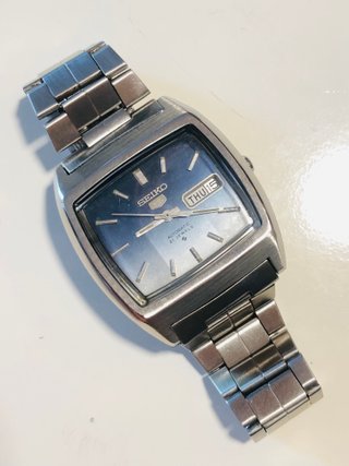 Reloj Seiko 5 TV Screen Azul 1977 6319