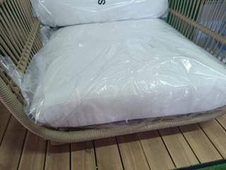 Sklum Sillón de jardín en madera acacia y cuerda