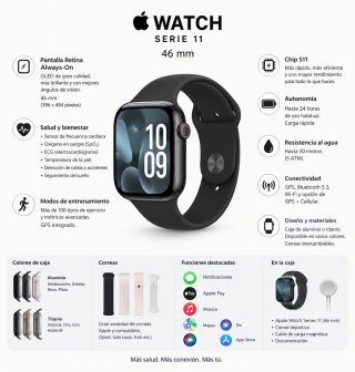 Apple Watch Serie 11 46mm//NUEVO!/GARANTÍA!CAMBIO