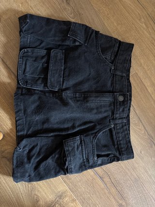 Minifalda Cargo Negra