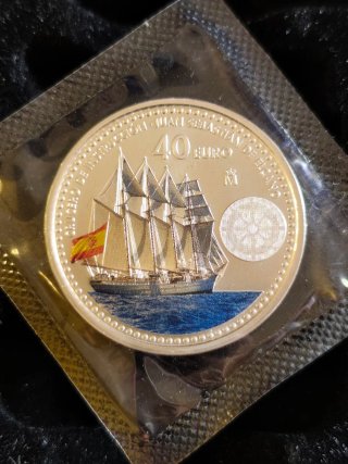 Moneda 40 Euro 2025 Juan Sebastián Elcano