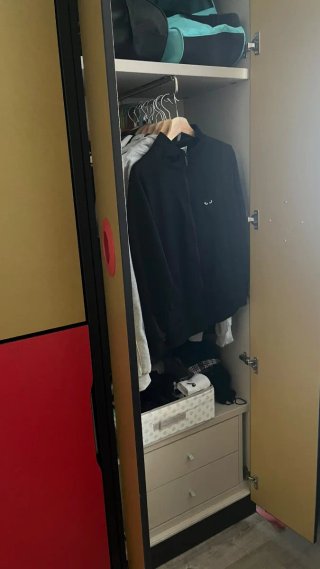 Litera plegable con armario y estantería