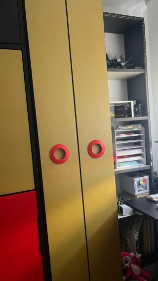 Litera plegable con armario y estantería