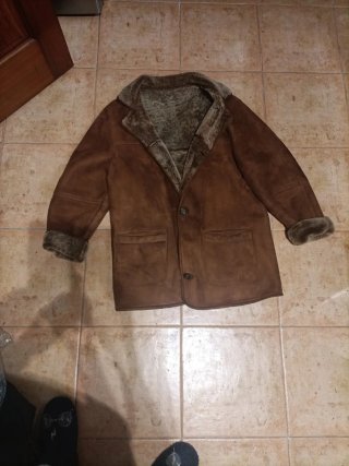 Cazadora de piel con forro
