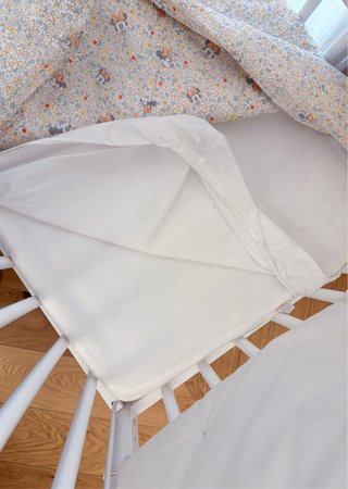 Cuna de madera blanca 120x60 cm