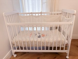 Cuna de madera blanca 120x60 cm