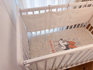 Cuna de madera blanca 120x60 cm