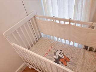 Cuna de madera blanca 120x60 cm