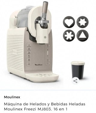 Máquina de Helados y Bebidas, Moulinex Freezi.