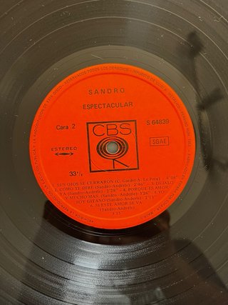 Vinilo Sandro Espectacular CBS S 64839