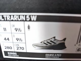 Zapatillas Adidas Blanco y Negro Running