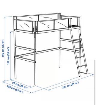 Cama litera individual IKEA. Sólo estructura.