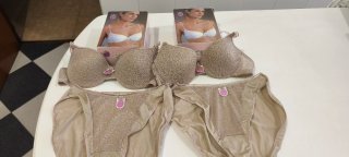 Conjunto Selene 85B Sujetador y Braga Beige