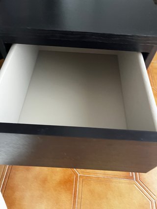 Mesita de noche Ikea negra