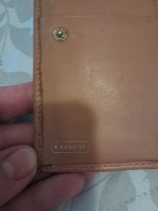 Cartera Coach Marrón y Dorada