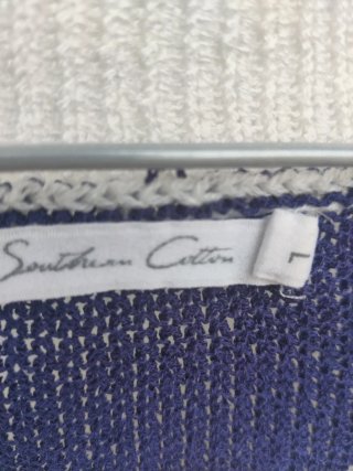 Jersey de rayas azul y blanco