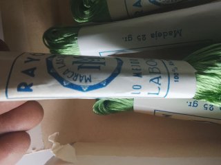 Hilos de Rayón para Bordar (Verde)