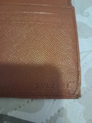 Cartera Bvlgari Marrón y Dorada