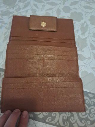Cartera Bvlgari Marrón y Dorada