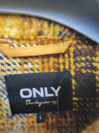 Chaquetón de cuadros ONLY