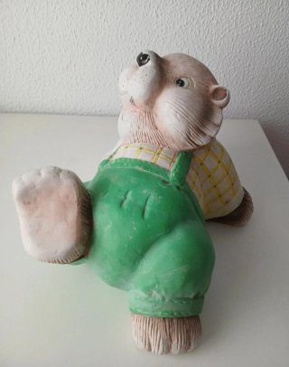 Hucha Cerámica Oso Verde