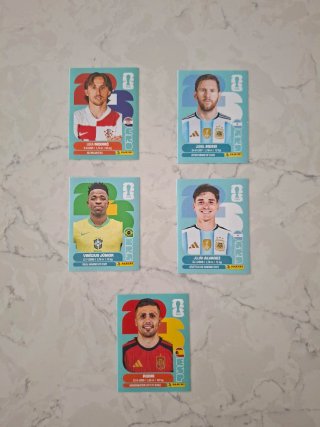5 Cromos Panini Mundial USA 2026