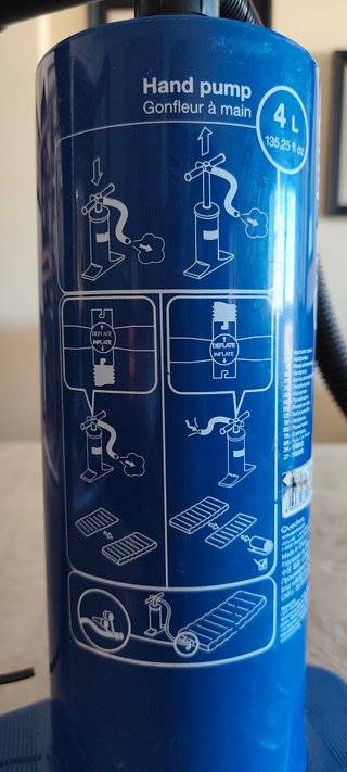 Bomba de inflado manual Quechua 4L