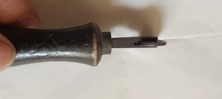 Herramienta Vintage para Trabajos en Cuero