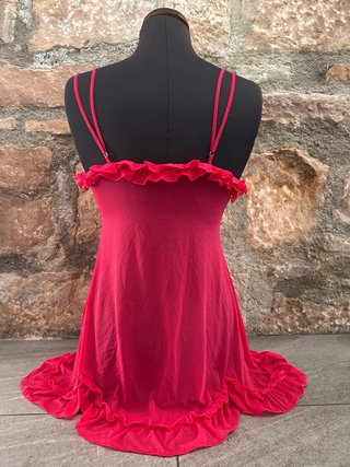 Vestido Lencero Vintage Rosa fucsia