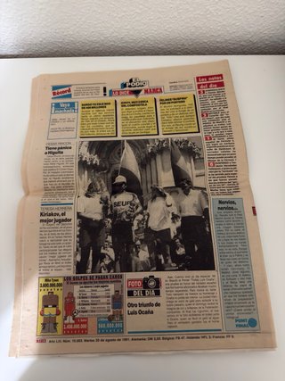 MARCA 20 agosto 1991 – Real Madrid – Prosinecki.