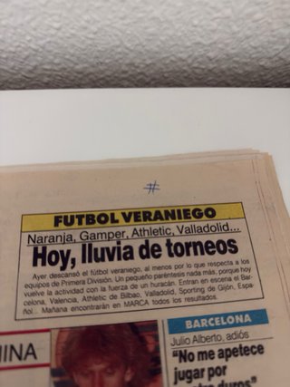MARCA 20 agosto 1991 – Real Madrid – Prosinecki.