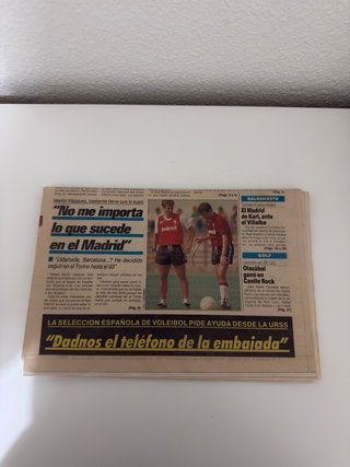 MARCA 20 agosto 1991 – Real Madrid – Prosinecki.