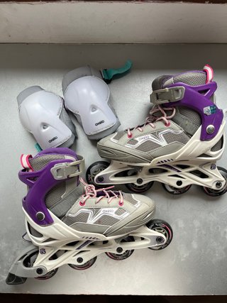 Patines en línea Oxelo con protecciones