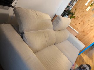 Sofá de 3 plazas beige